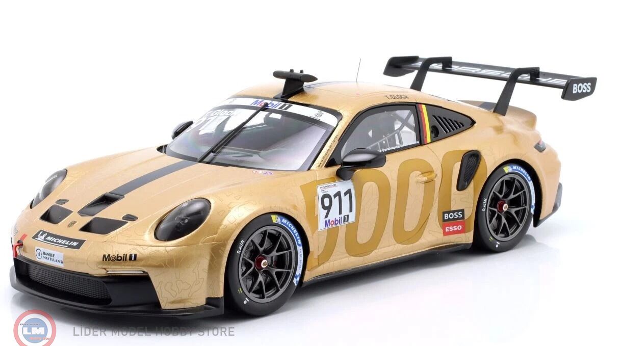 1:18 IXO 2023 Porsche 911 GT3 Cup #911 - Porsche Supercup Hungaroring