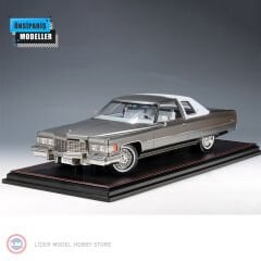 1:18 GLM/Stamp Model 1976 Cadillac Coupe de Ville Academy Gray Metallic