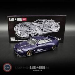 1:64 Mini GT Kaido KHMG163 1995 Nissan Skyline GT-R R33 Active Carbon R V2