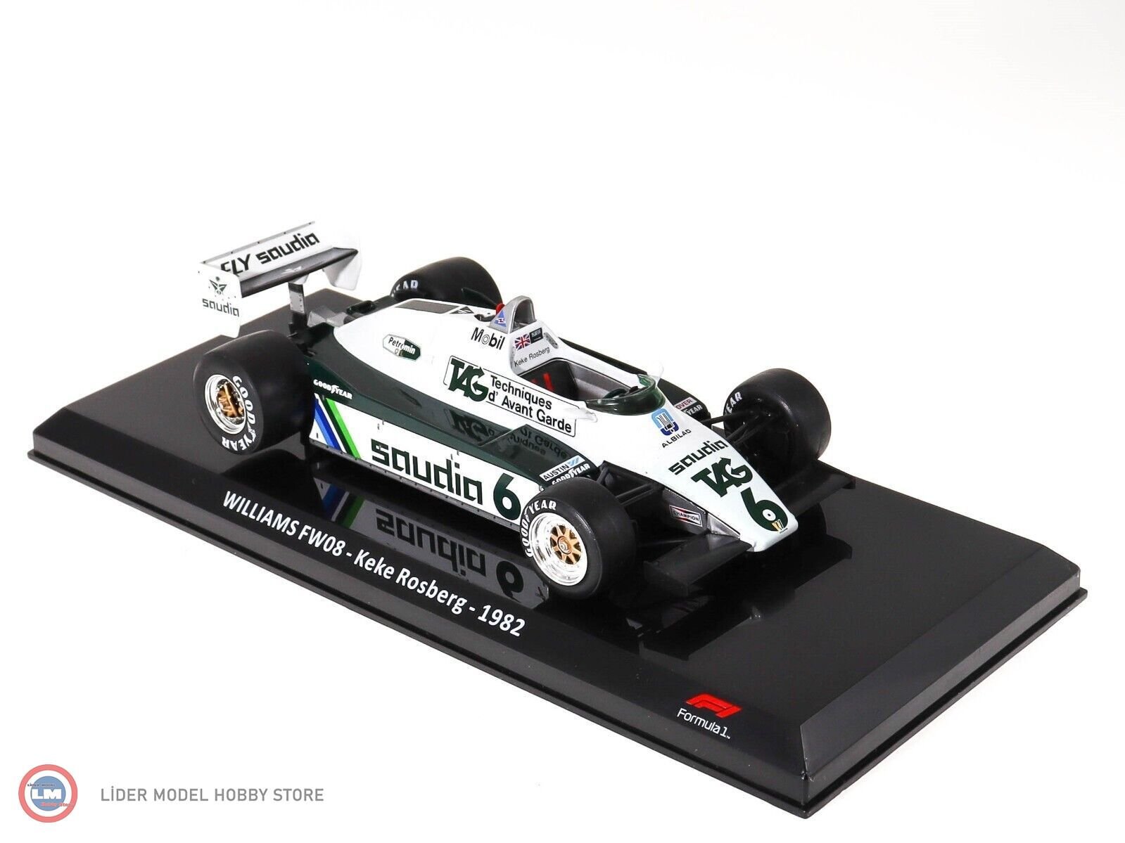 1:24 Atlas WILLIAMS FW08 #6 - Keke Rosberg 1982 - Formula 1
