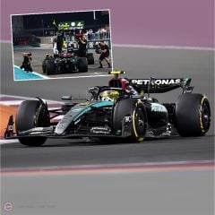 1:18 Mercedes Benz AMG Petronas #44 Abu Dhabi GP 2024 Formula 1 W15 EQ - LAST RACE -Lewis Hamilton Figürlü