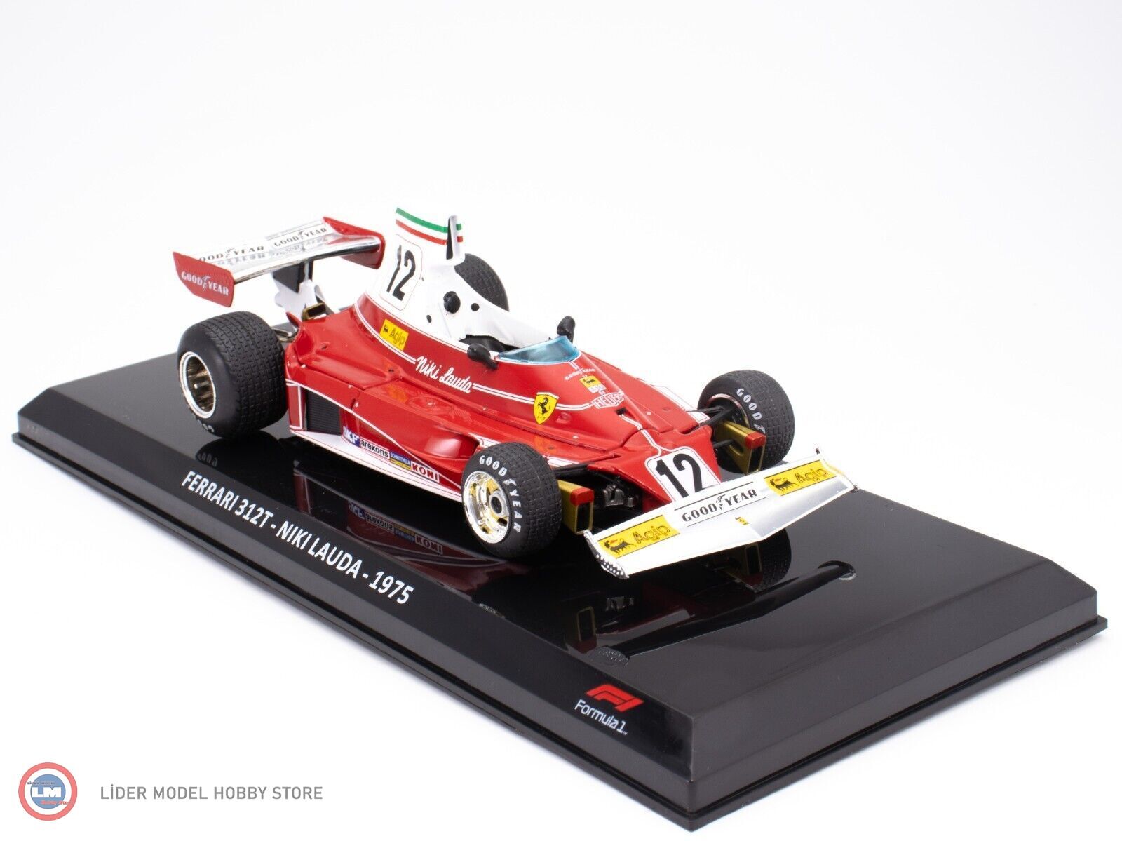 1:24 Atlas Ferrari 312T #12 - NIKI LAUDA - 1975 - Formula 1