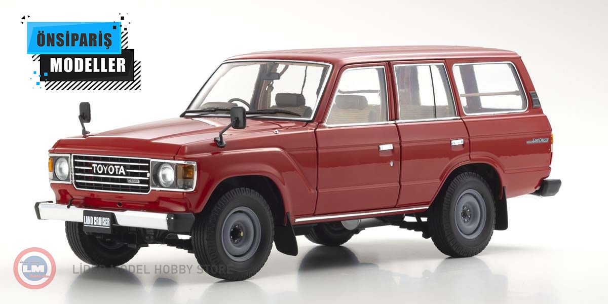 1:18 1980 Toyota Land Cruiser 60 Kırmızı