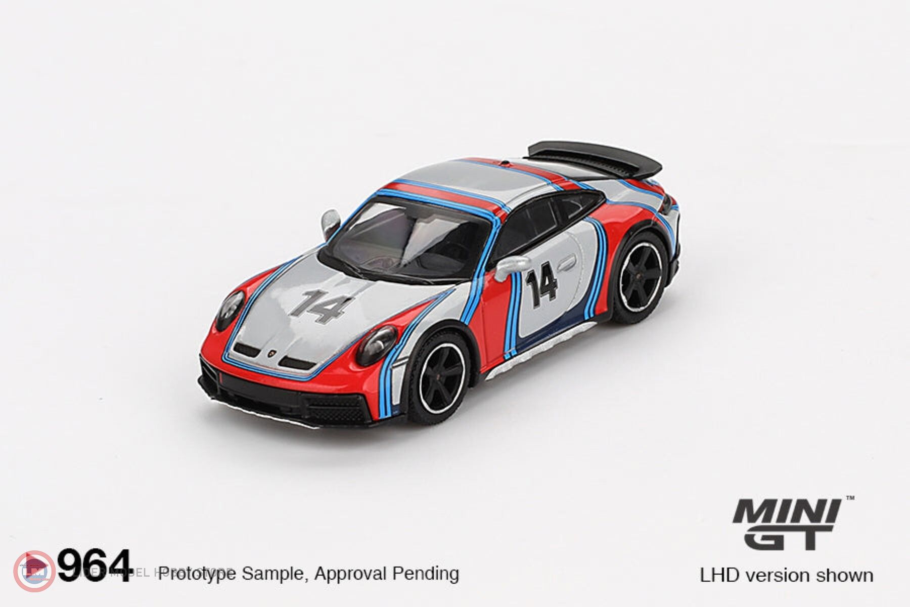 1:64 Mini GT 2023 Porsche  911 992 DAKAR COUPE N 14 MARTINI RACING LIVERY LHD