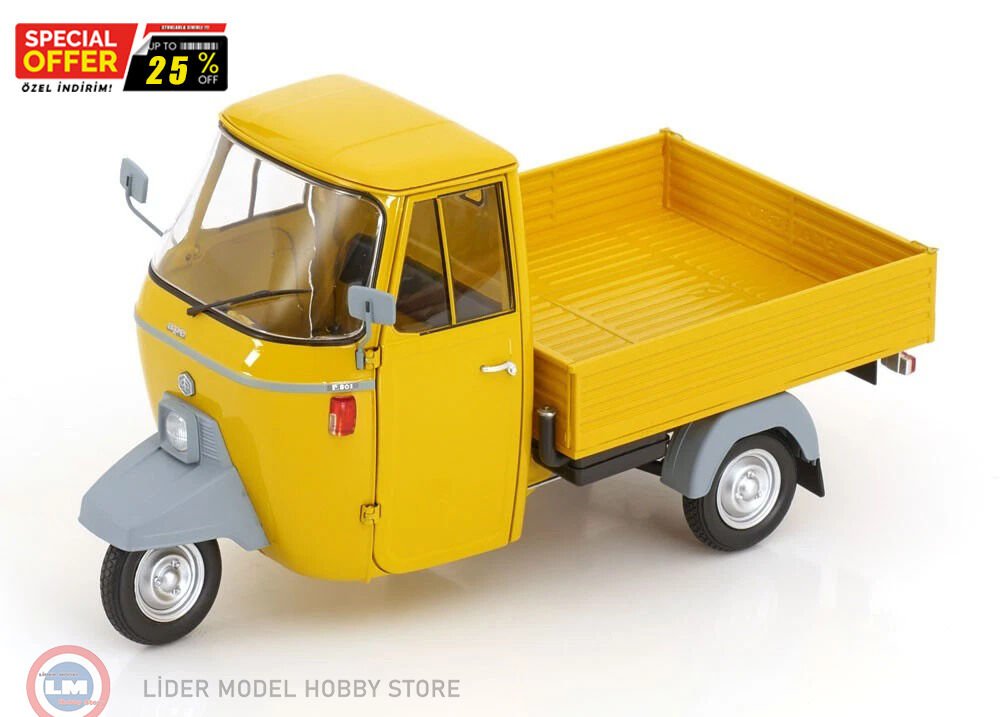 1:18 Mitica 1979 Piaggio APE P501 VAN open - Triporter & SHOWCASE