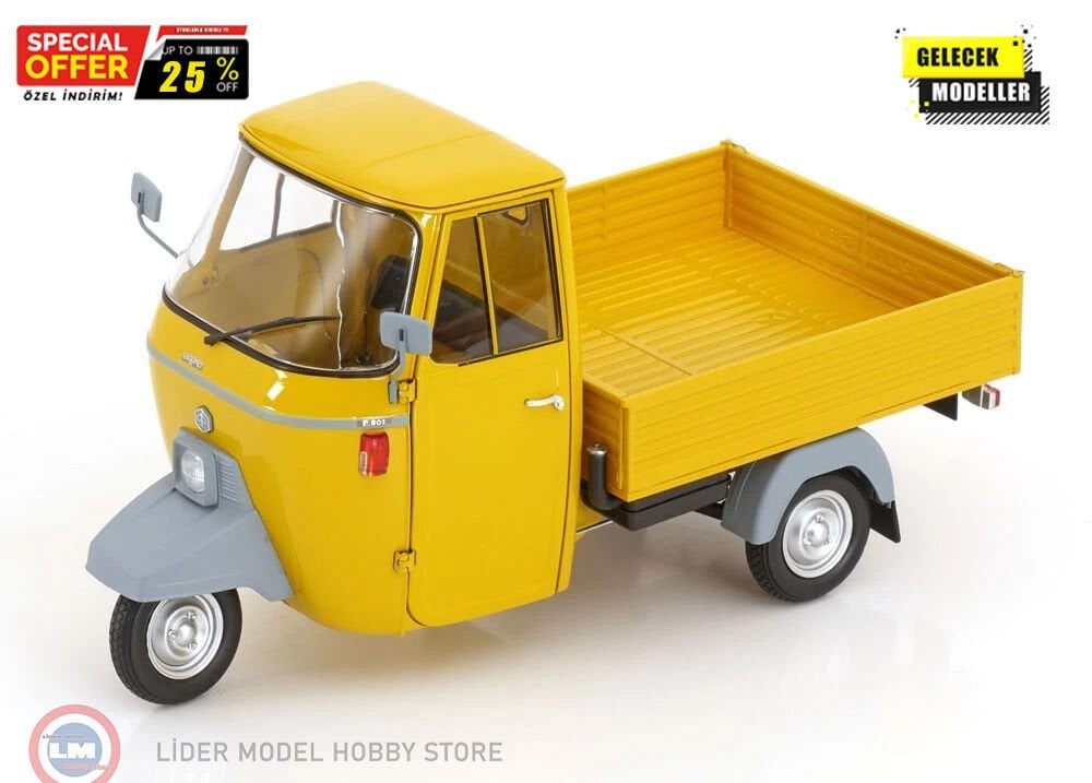 1:18 Mitica 1979 Piaggio APE P501 VAN open - Triporter & SHOWCASE