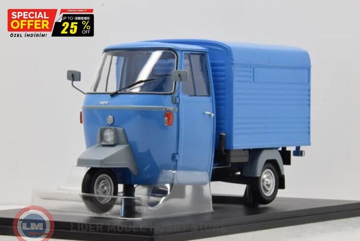 1:18 Mitica Piaggio APE P501 VAN closed - Triporter & SHOWCASE