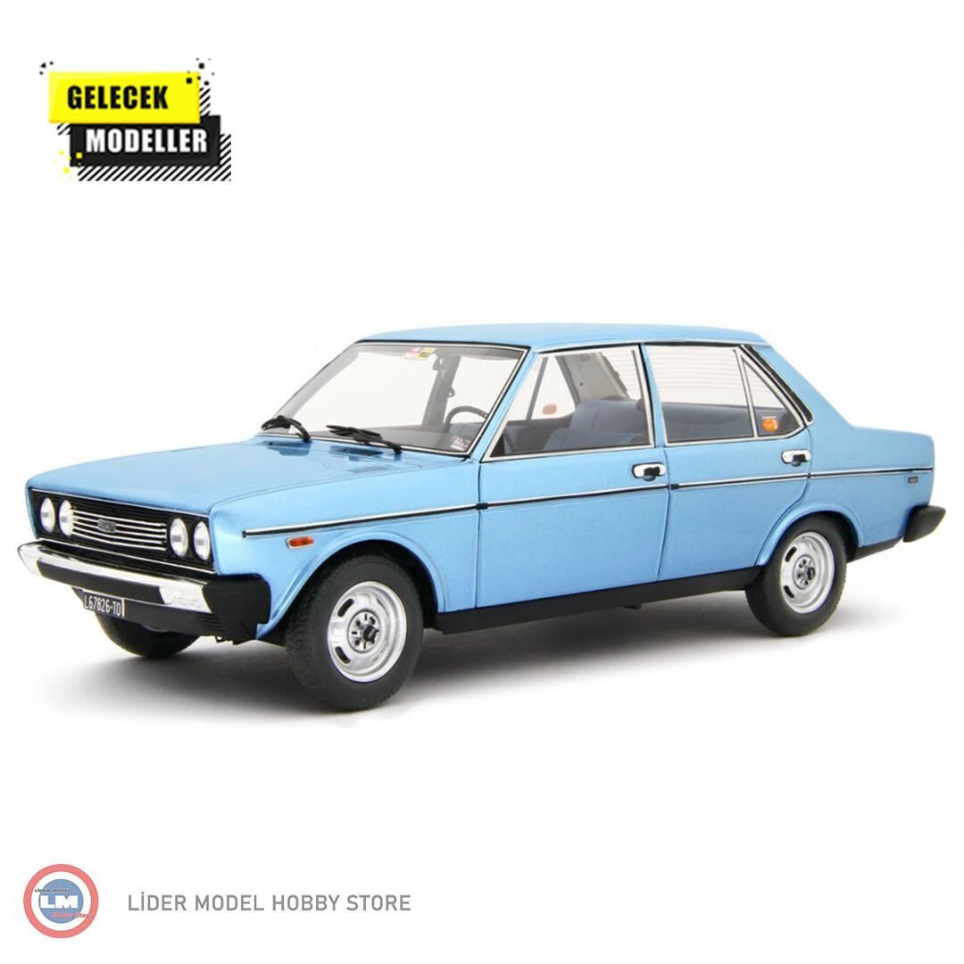 1:18 Laudo Racing 1974 Fiat 131 1600 Mirafiori Special Metallic Blue