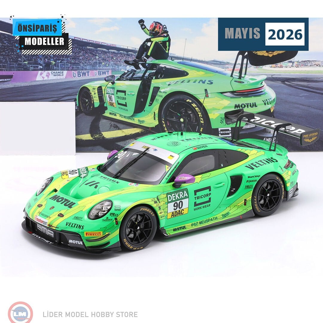 1:18 IXO 2025 Porsche 911 GT3 R Greeno DTM Champion Ayhancan Güven