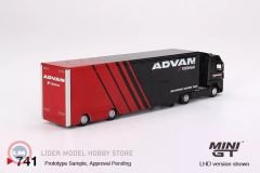 1:64 Mini GT 2023 Mercedes Benz ACTROS WRACING TRANSPORTER