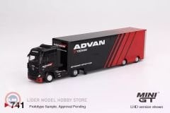 1:64 Mini GT 2023 Mercedes Benz ACTROS WRACING TRANSPORTER