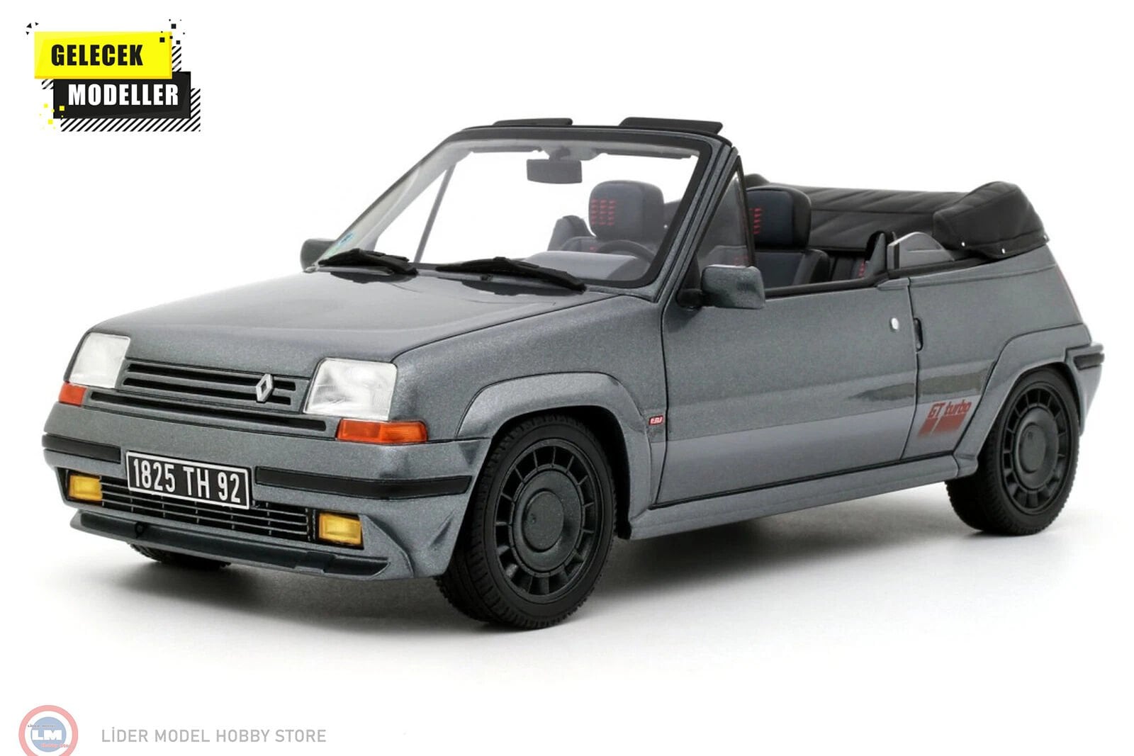 1:18 OTTO 1995 Renault 5 GT Turbo Cabriolet Gris Tungstene