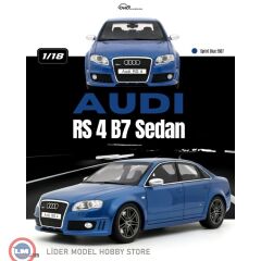 1:18 OTTO 2007 Audi RS 4 B7 Sedan Sprint Blue