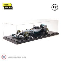 1:12 Minichamps 2014 Mercedes Benz Formula 1 W05 AMG Petronas #44 World Champion Season Lewis Hamilton With Showcase