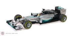 1:12 Minichamps 2014 Mercedes Benz Formula 1 W05 AMG Petronas #44 World Champion Season Lewis Hamilton With Showcase