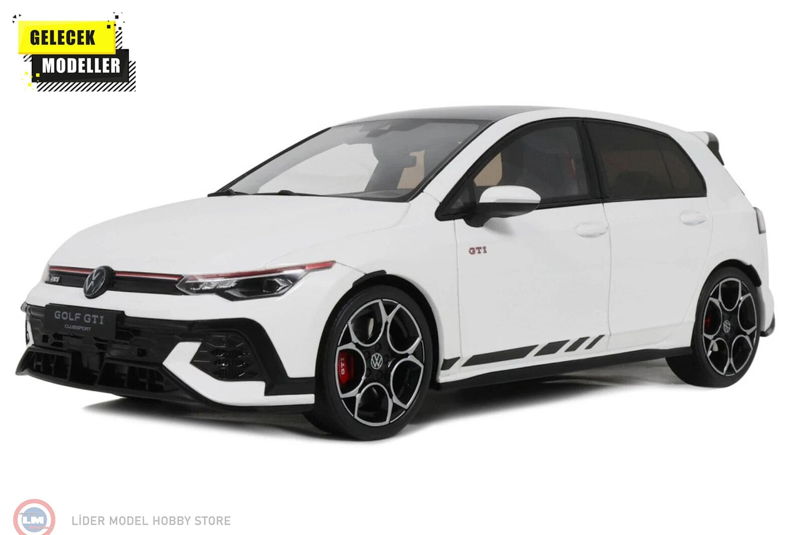 1:18 OTTO 2024 Volkswagen Golf MK8 GTI Clubsport pure white