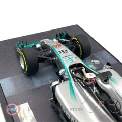 1:12 Minichamps 2014 Mercedes Benz Formula 1 W05 AMG Petronas #44 World Champion Season Lewis Hamilton With Showcase