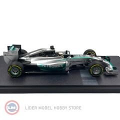 1:12 Minichamps 2014 Mercedes Benz Formula 1 W05 AMG Petronas #44 World Champion Season Lewis Hamilton With Showcase