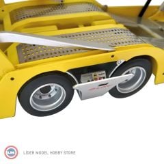 1:18 NZG 2019 Mercedes Benz Actros MP5 4x2 ve LOHR Araç Taşıyıcı Trailer Set Autotransporter ADAC