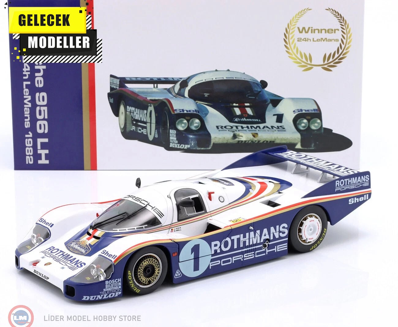 1:18 WERK83 Porsche 956 LH Rothmans #1 Winner 24h LeMans 1982 Ickx, Bell