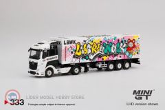 Mini GT - 1:64 Mercedes Benz Actros With 40FT Container LBWK Kuma