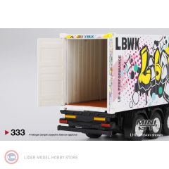 1:64 Mercedes Benz Actros With 40FT Container LBWK Kuma Graffiti