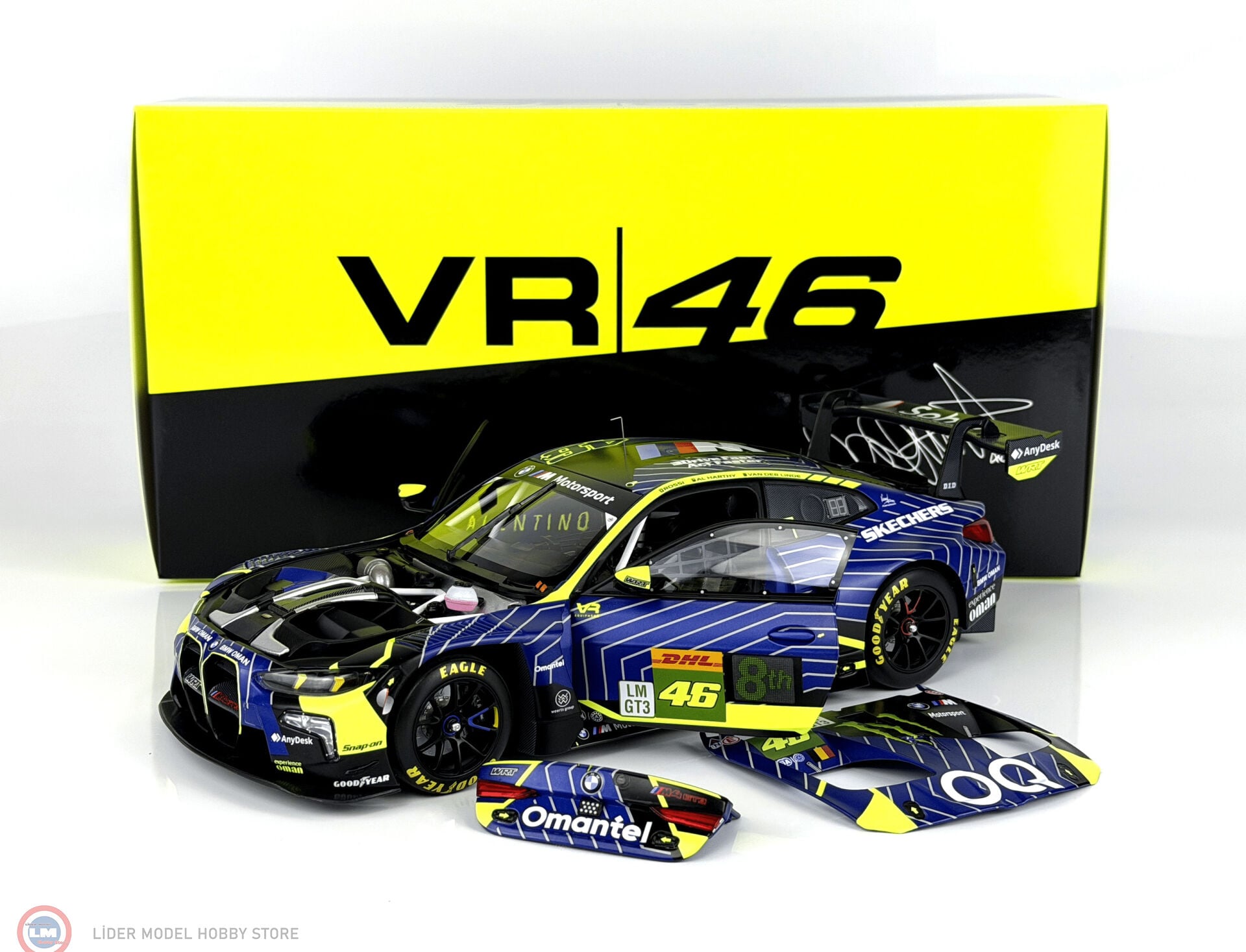 1:18 Minichamps BMW M4 GT3 EVO #46 TEAM WRT - Valentino Rossi 1812KM QATAR 2025