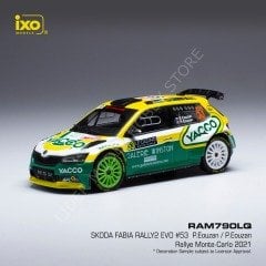 1:43 2021 Skoda Fabia Rally 2 Evo #53